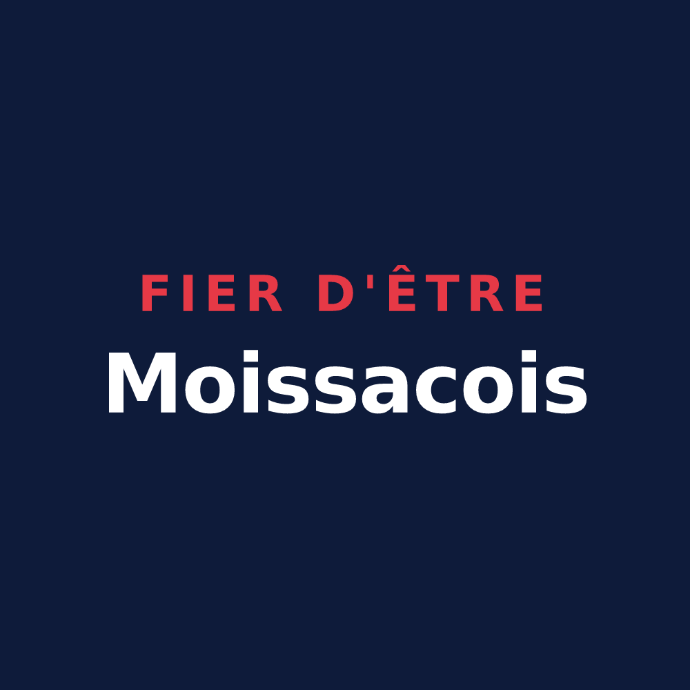 T-shirt « Fier d'être Moissacois » — design pour Moissac-Vallée-Française