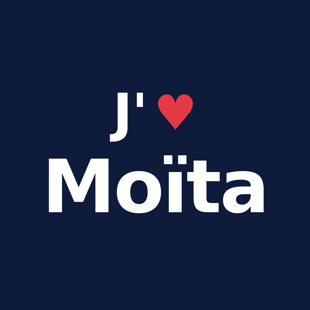T-shirt personnalisé Moïta — design J'aime Moïta