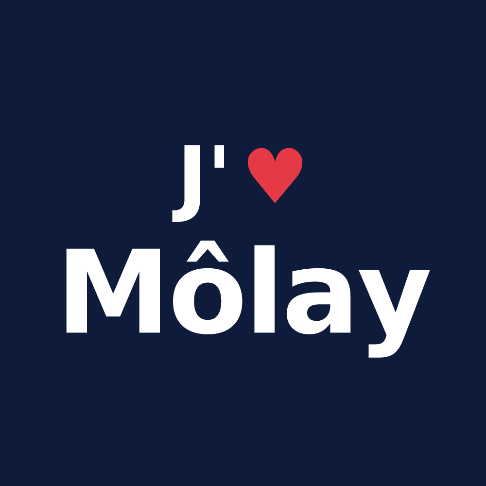 T-shirt personnalisé Môlay — design J'aime Môlay