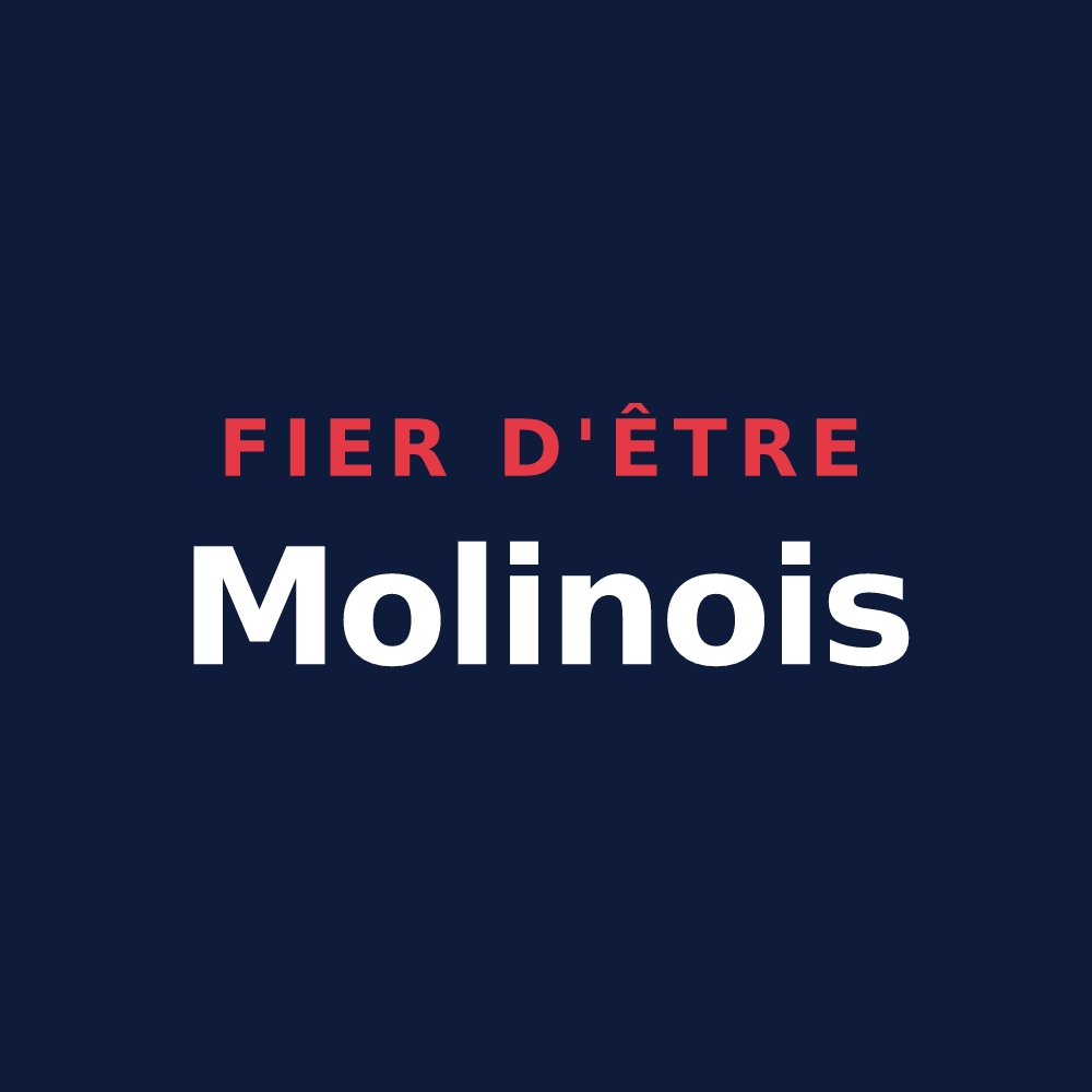 T-shirt « Fier d'être Molinois » — design pour Molins-sur-Aube