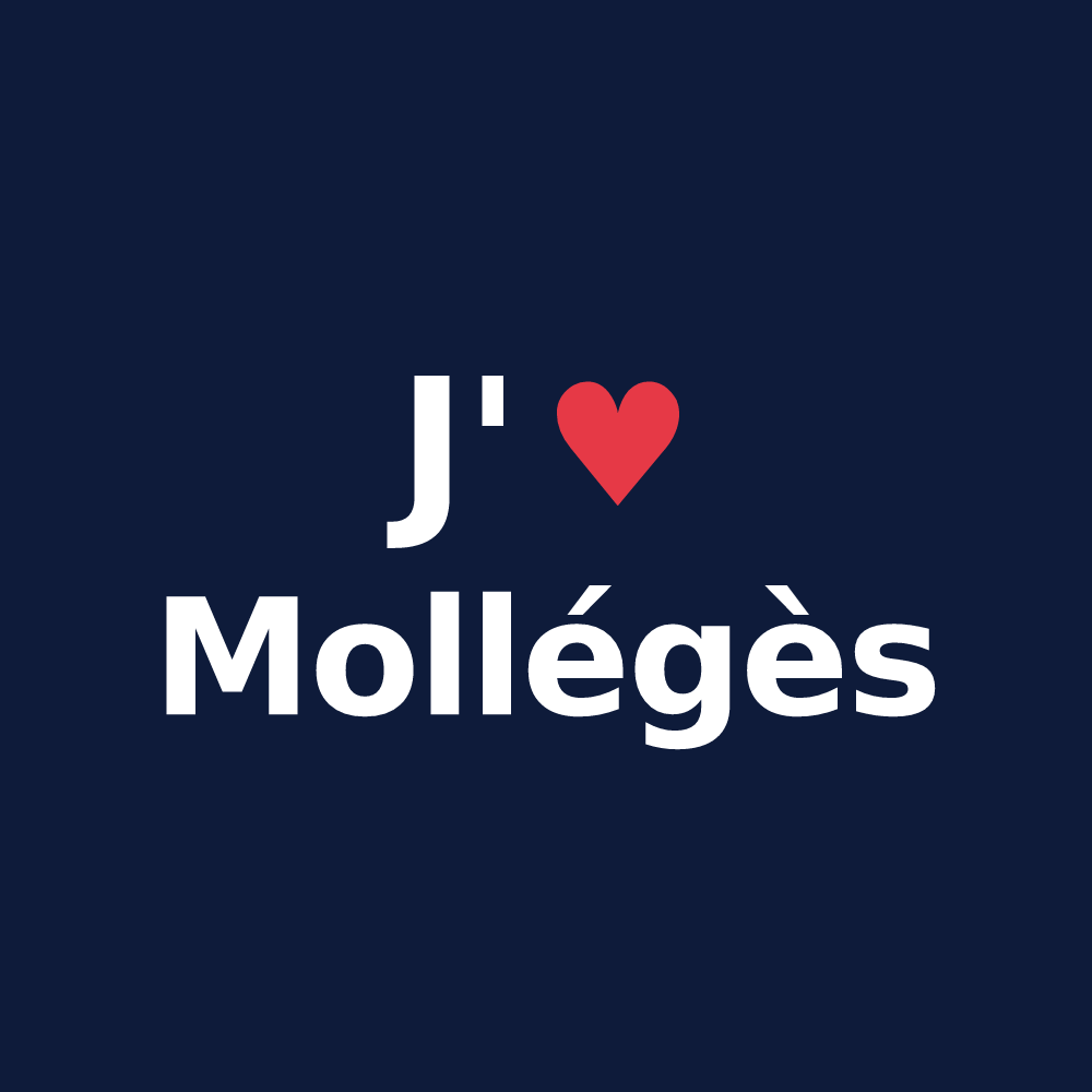 T-shirt personnalisé Mollégès — design J'aime Mollégès