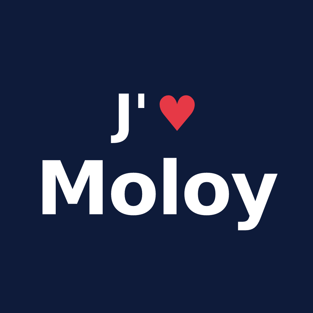 T-shirt personnalisé Moloy — design J'aime Moloy