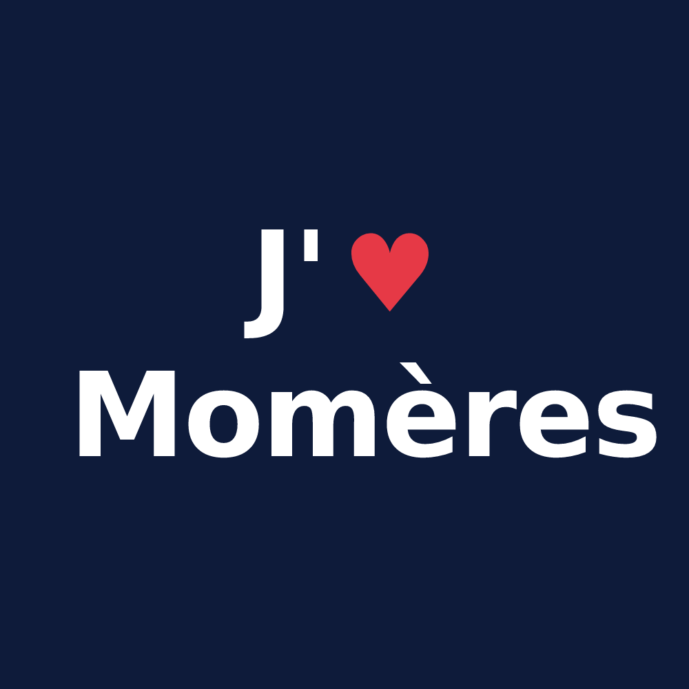 T-shirt personnalisé Momères — design J'aime Momères