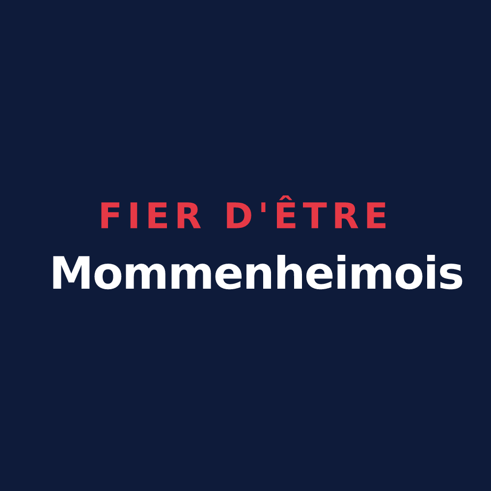T-shirt « Fier d'être Mommenheimois » — design pour Mommenheim