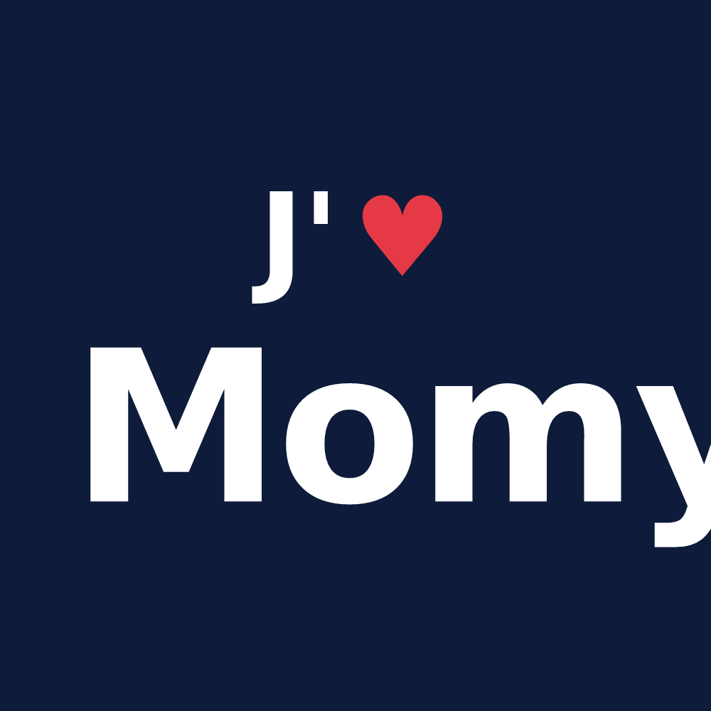 T-shirt personnalisé Momy — design J'aime Momy