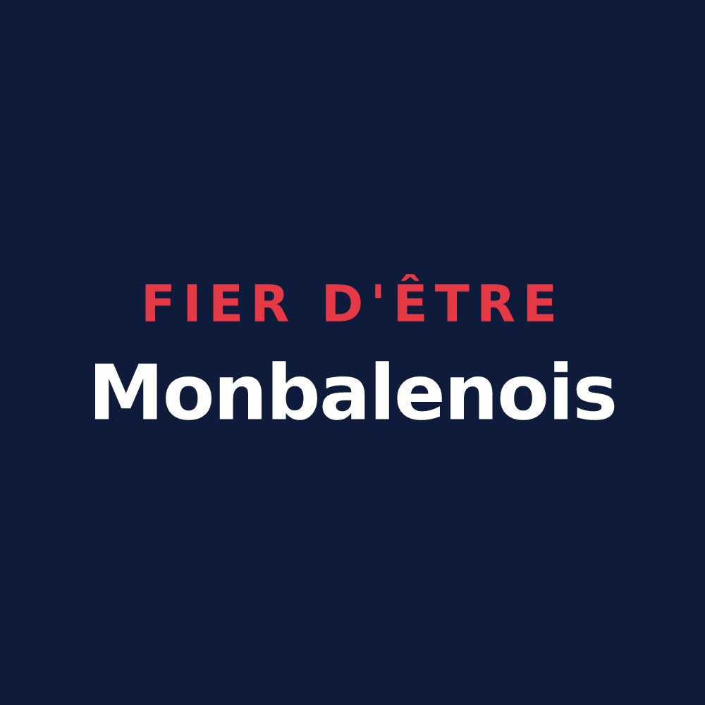 T-shirt « Fier d'être Monbalenois » — design pour Monbalen