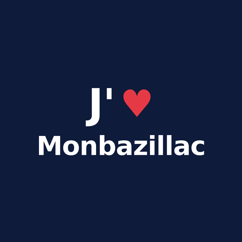 T-shirt personnalisé Monbazillac — design J'aime Monbazillac
