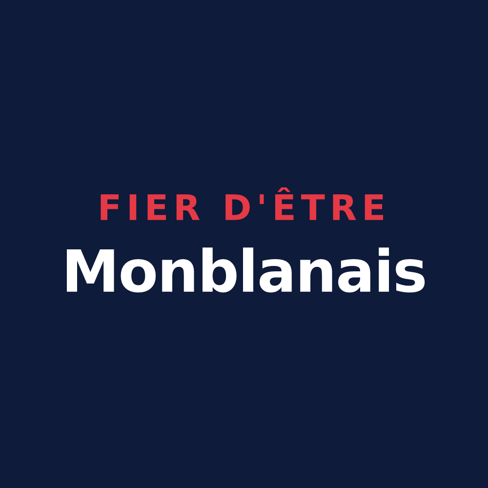 T-shirt « Fier d'être Monblanais » — design pour Monblanc
