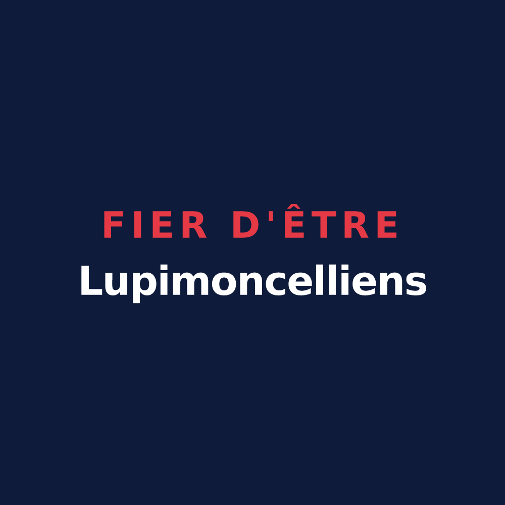 T-shirt « Fier d'être Lupimoncelliens » — design pour Monceau-lès-Leups