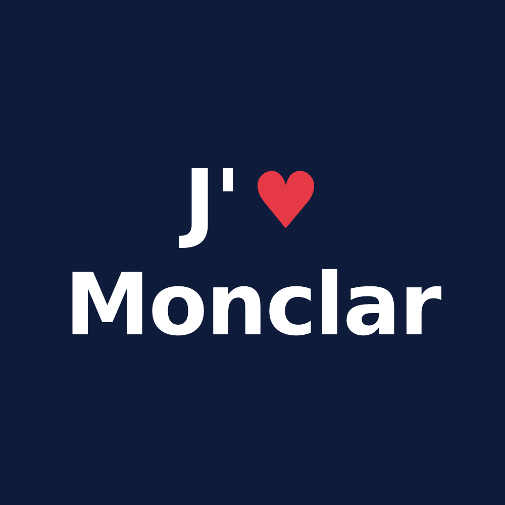 T-shirt personnalisé Monclar — design J'aime Monclar
