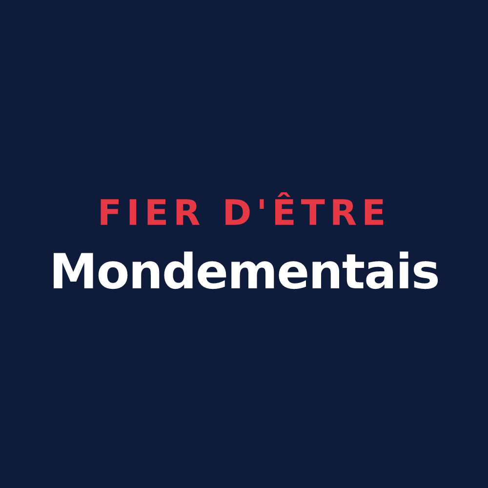 T-shirt « Fier d'être Mondementais » — design pour Mondement-Montgivroux