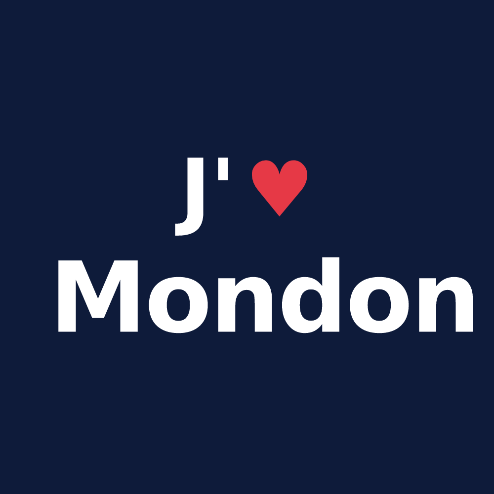 T-shirt personnalisé Mondon — design J'aime Mondon