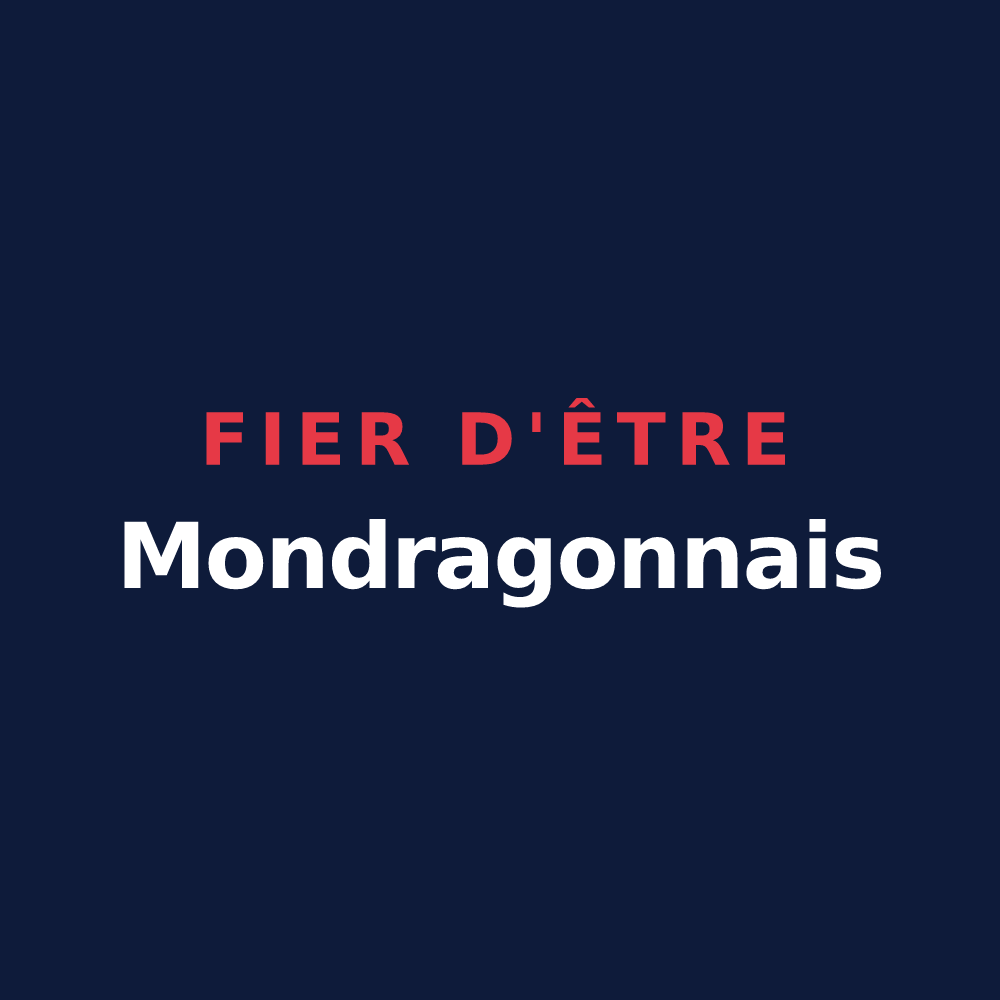 T-shirt « Fier d'être Mondragonnais » — design pour Mondragon
