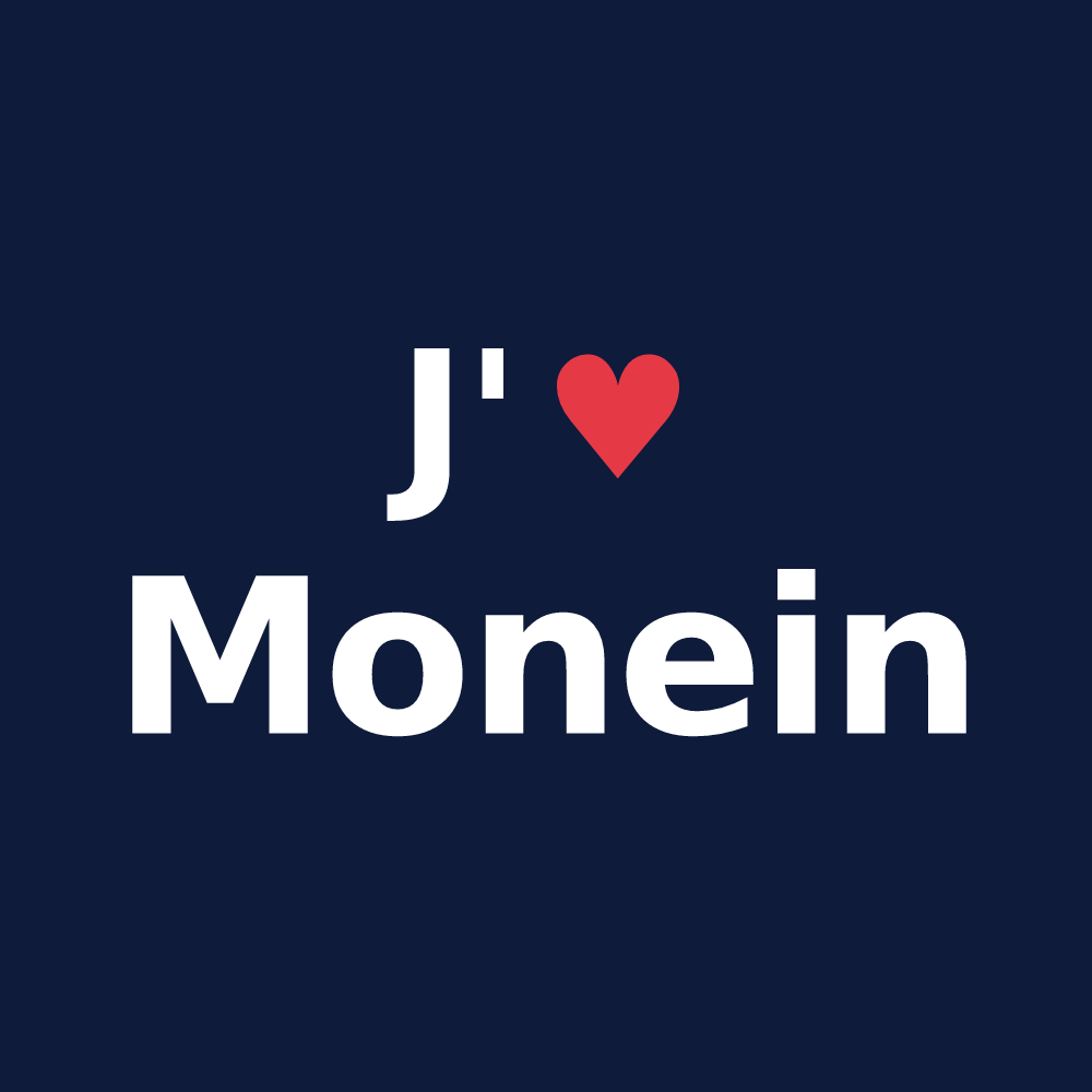 T-shirt personnalisé Monein — design J'aime Monein
