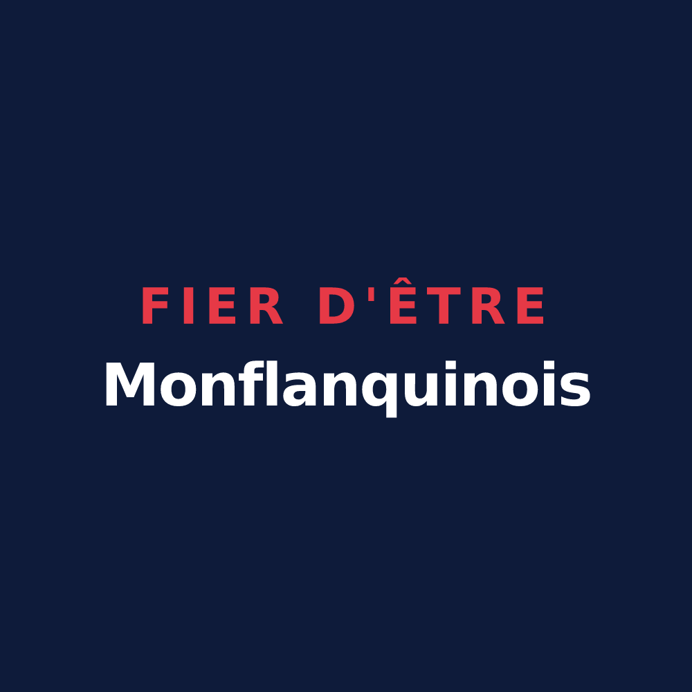 T-shirt « Fier d'être Monflanquinois » — design pour Monflanquin