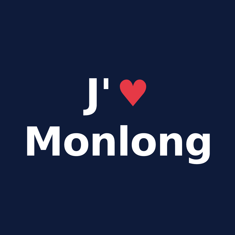 T-shirt personnalisé Monlong — design J'aime Monlong