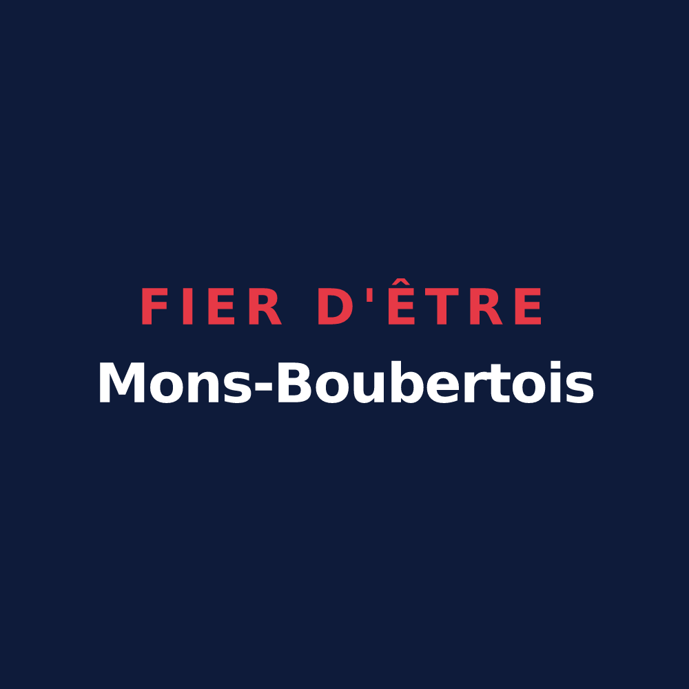 T-shirt « Fier d'être Mons-Boubertois » — design pour Mons-Boubert