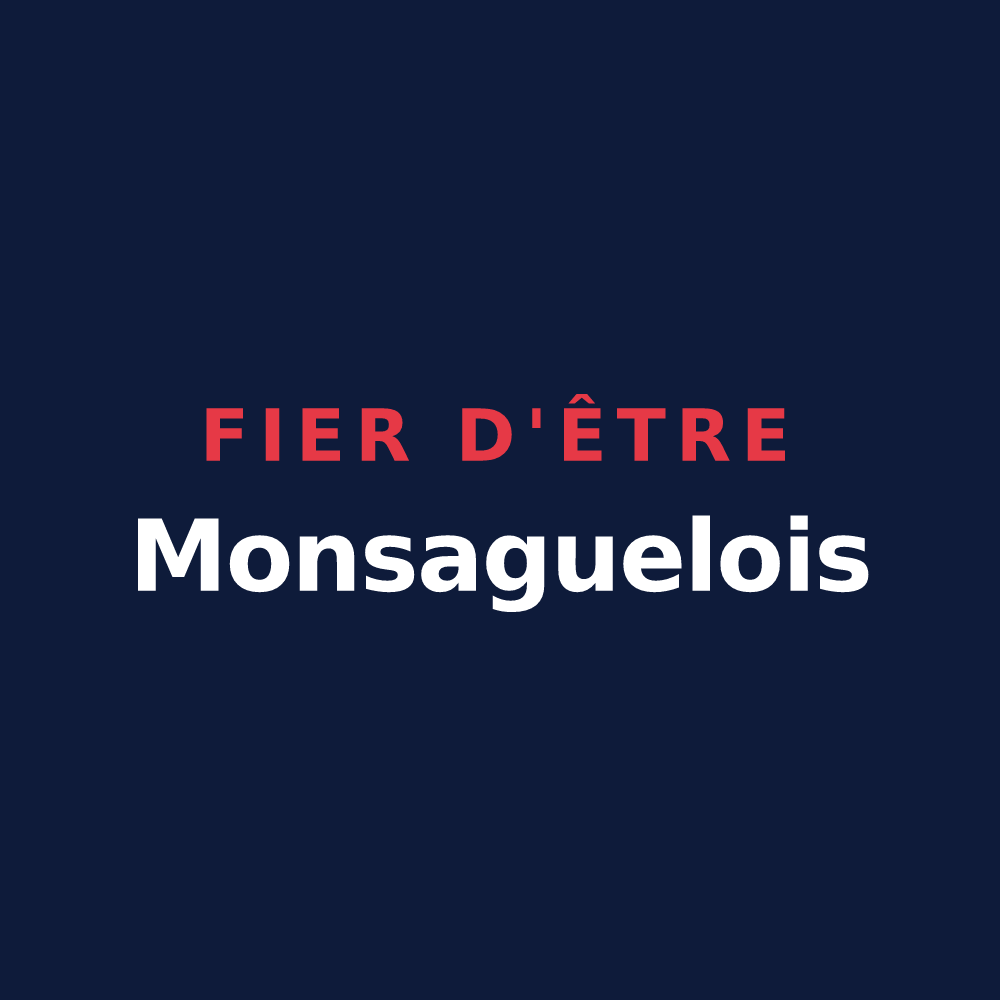 T-shirt « Fier d'être Monsaguelois » — design pour Monsaguel