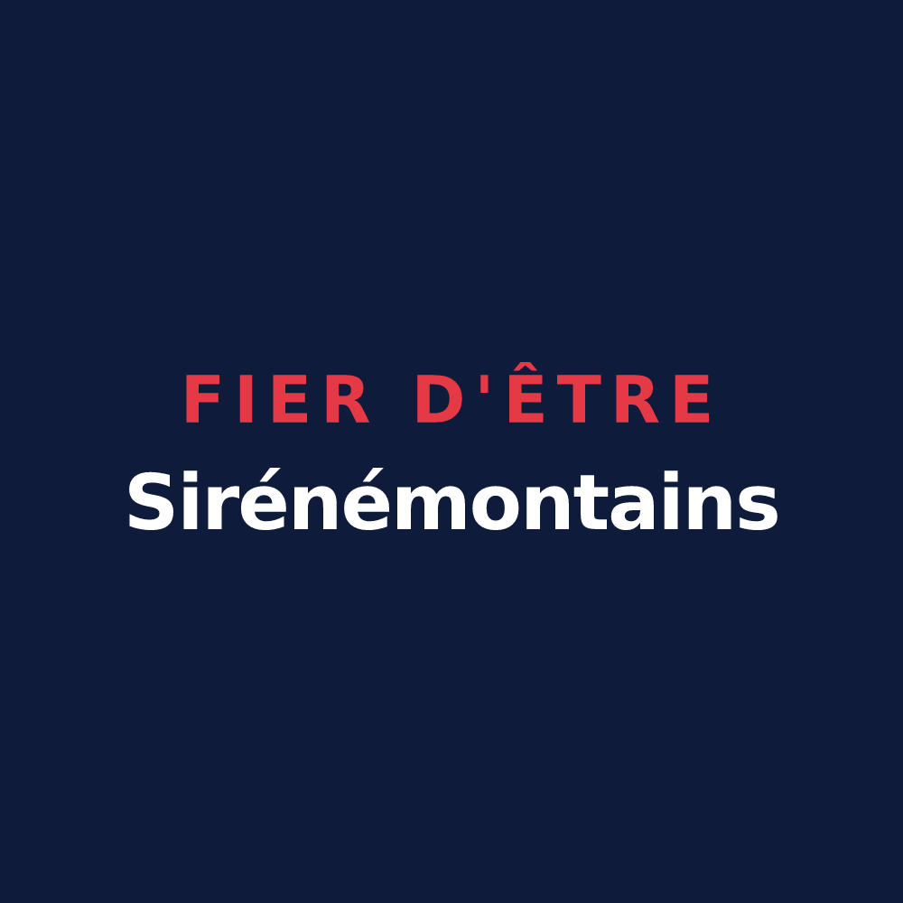T-shirt « Fier d'être Sirénémontains » — design pour Monsireigne