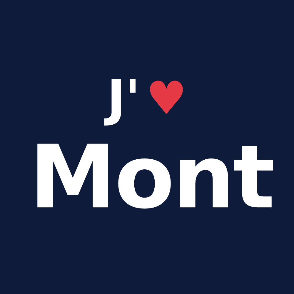 T-shirt personnalisé Mont — design « J'aime Mont » imprimé sur le t-shirt