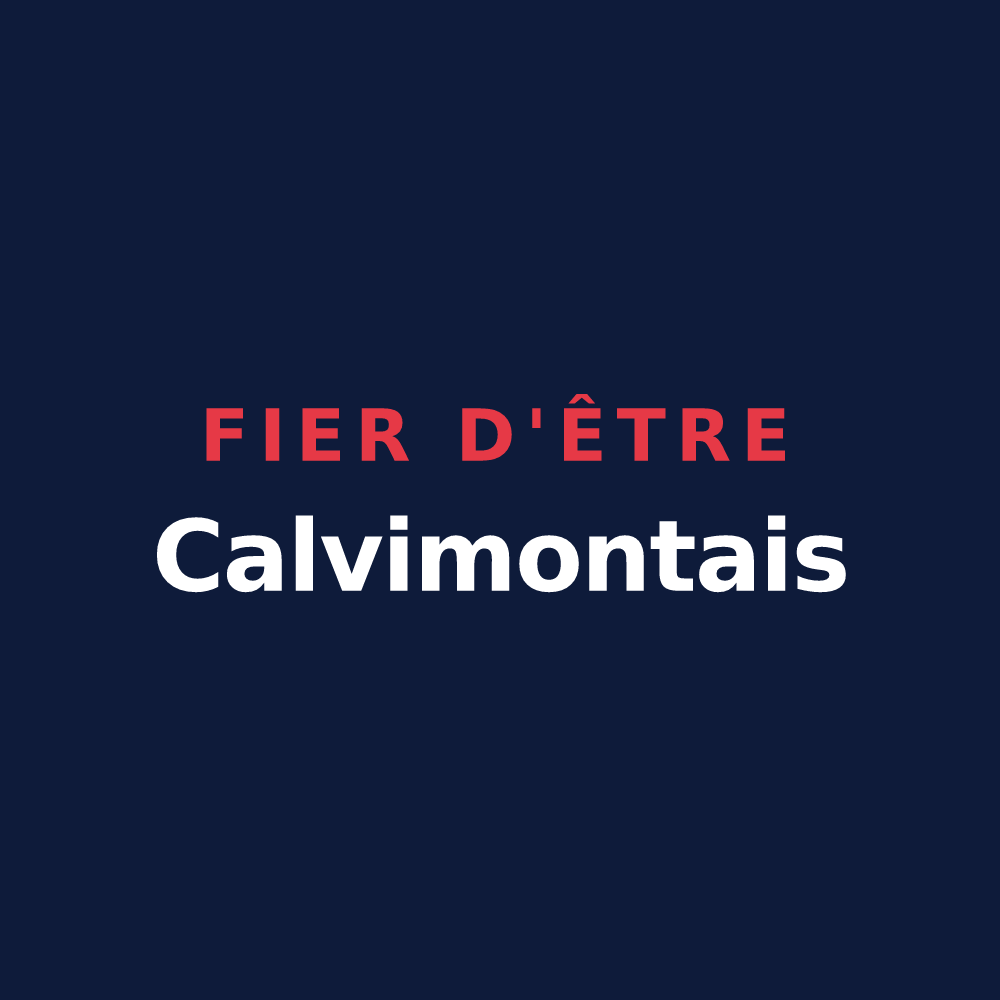 T-shirt « Fier d'être Calvimontais » — design pour Mont-Cauvaire
