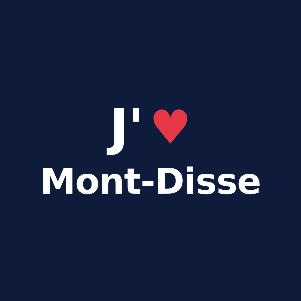 T-shirt personnalisé Mont-Disse — design J'aime Mont-Disse