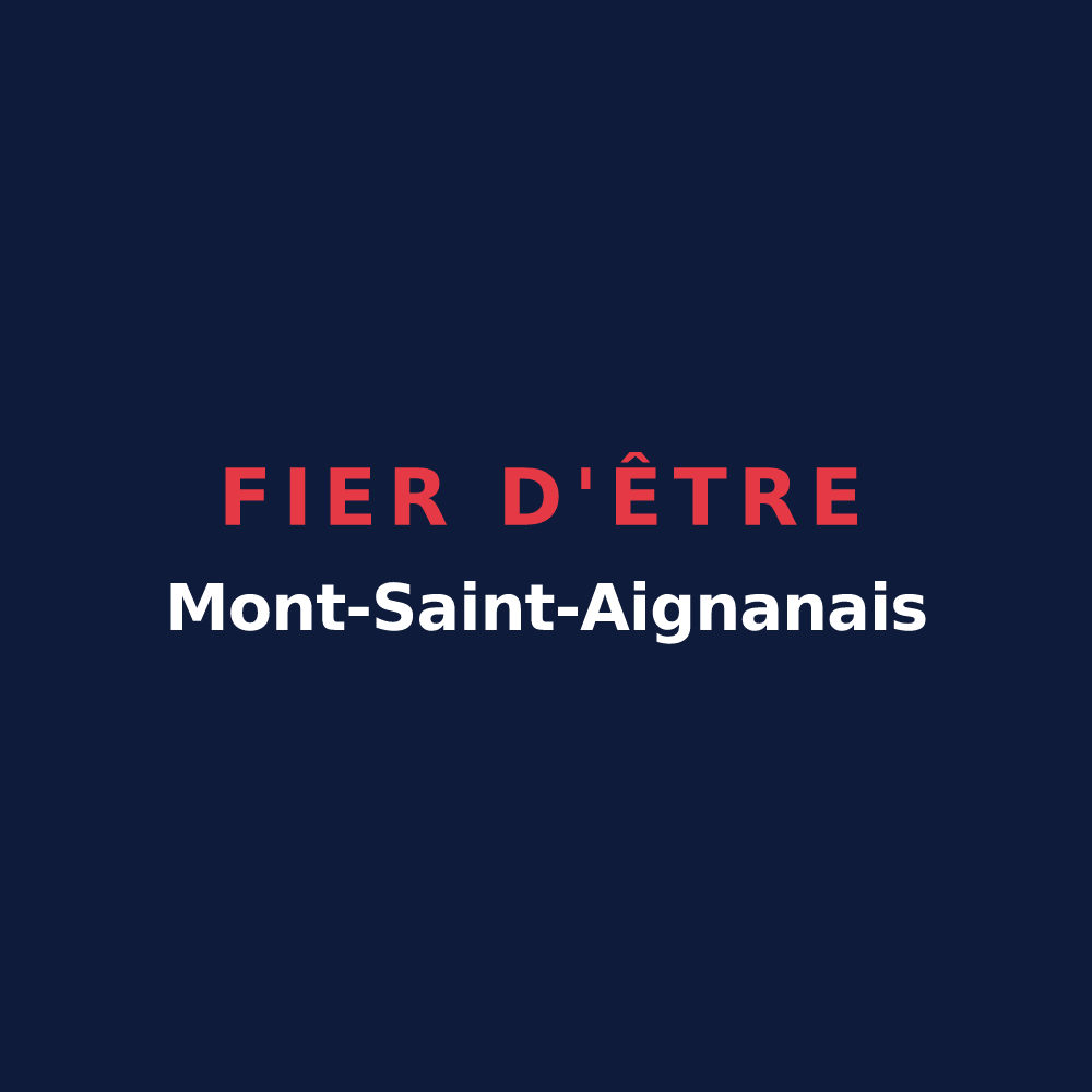 T-shirt « Fier d'être Mont-Saint-Aignanais » — design pour Mont-Saint-Aignan