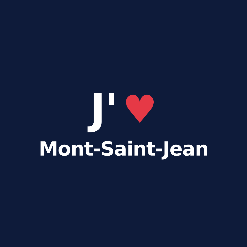 T-shirt personnalisé Mont-Saint-Jean — design J'aime Mont-Saint-Jean