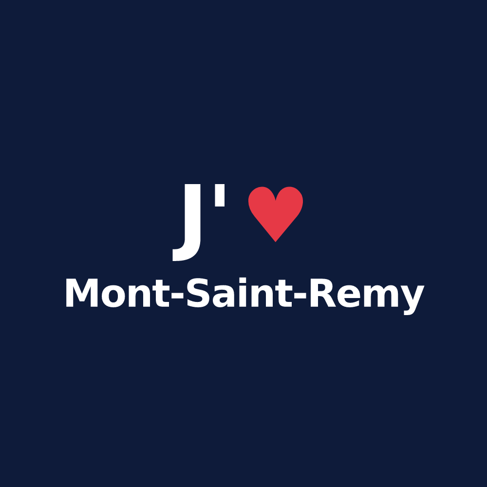T-shirt personnalisé Mont-Saint-Remy — design « J'aime Mont-Saint-Remy » imprimé sur le t-shirt