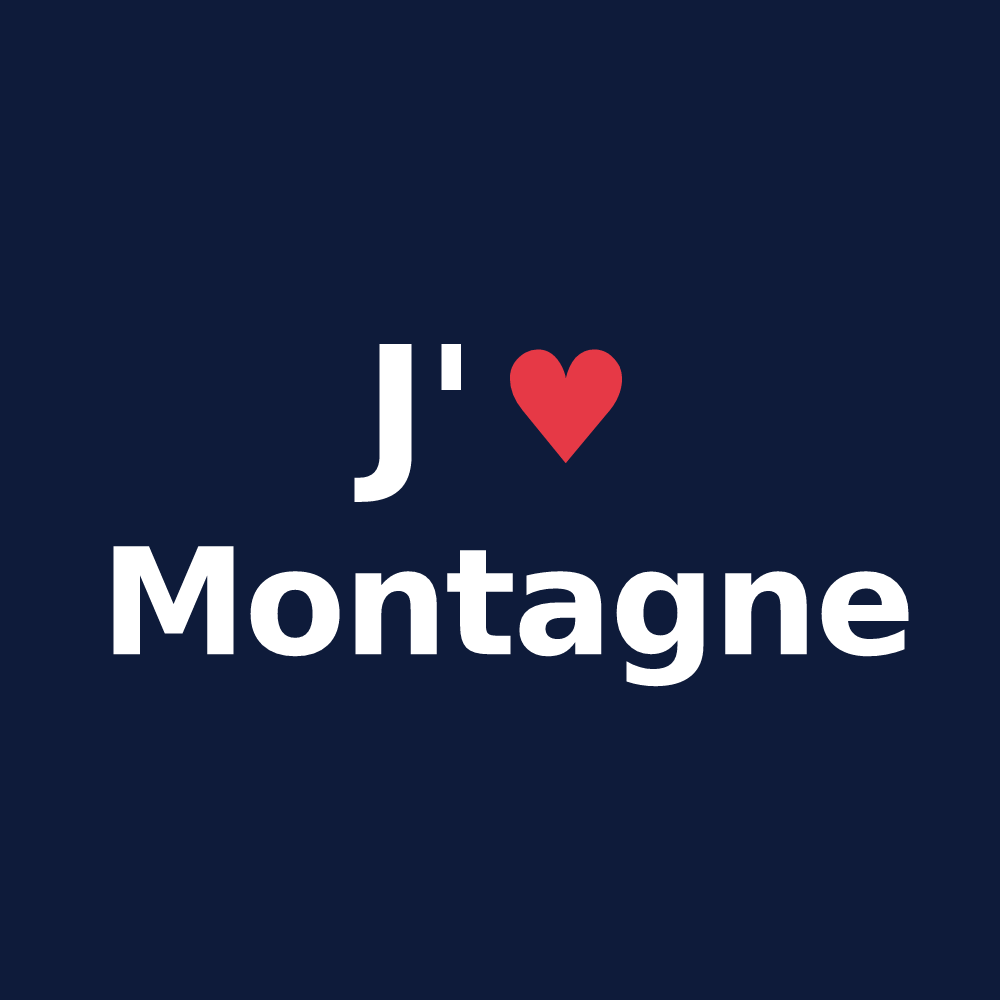T-shirt personnalisé Montagne — design J'aime Montagne