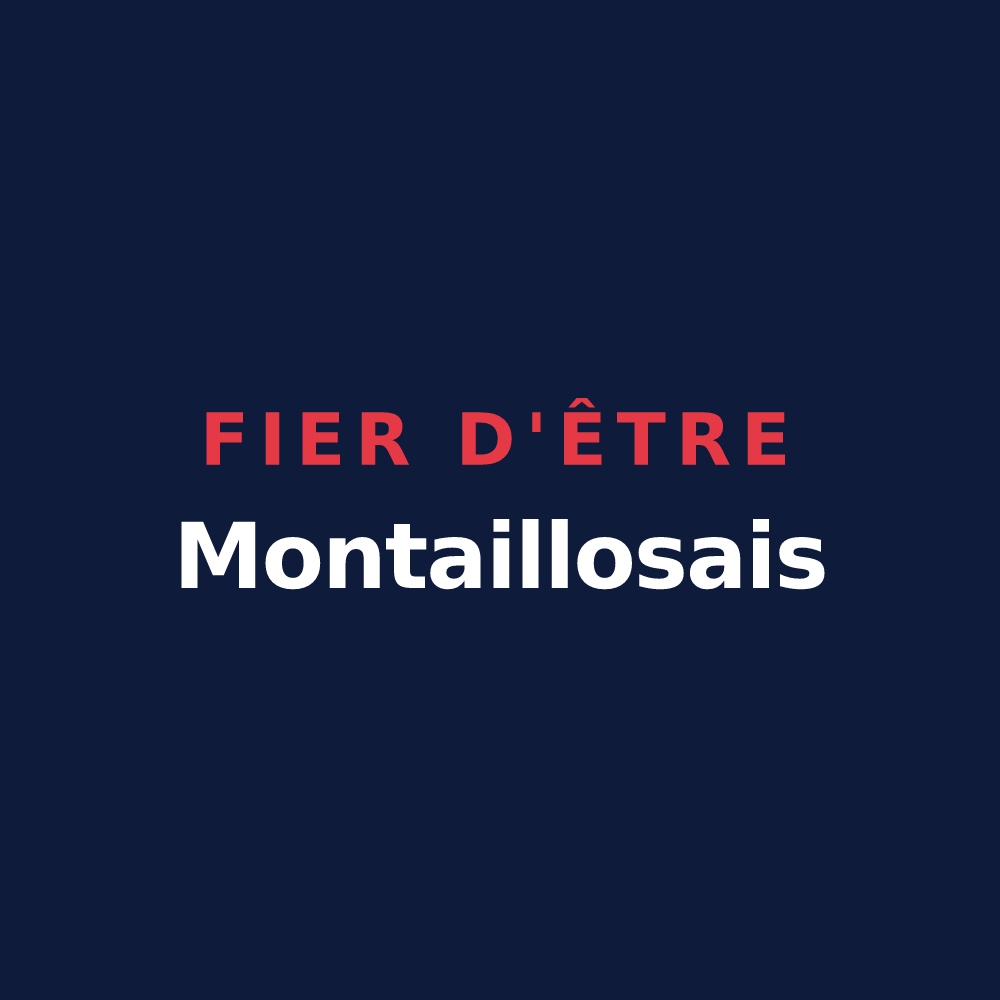 T-shirt « Fier d'être Montaillosais » — design pour Montailleur