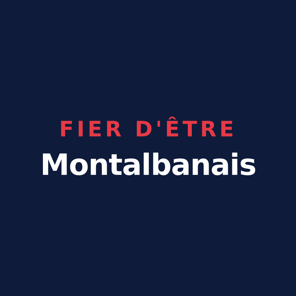 T-shirt « Fier d'être Montalbanais » — design pour Montauban-de-Picardie