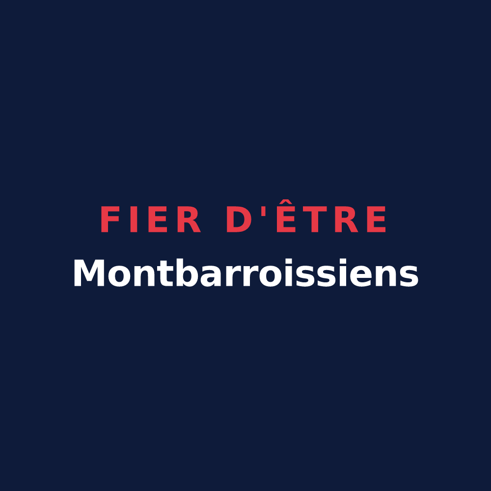 T-shirt « Fier d'être Montbarroissiens » — design pour Montbarrois