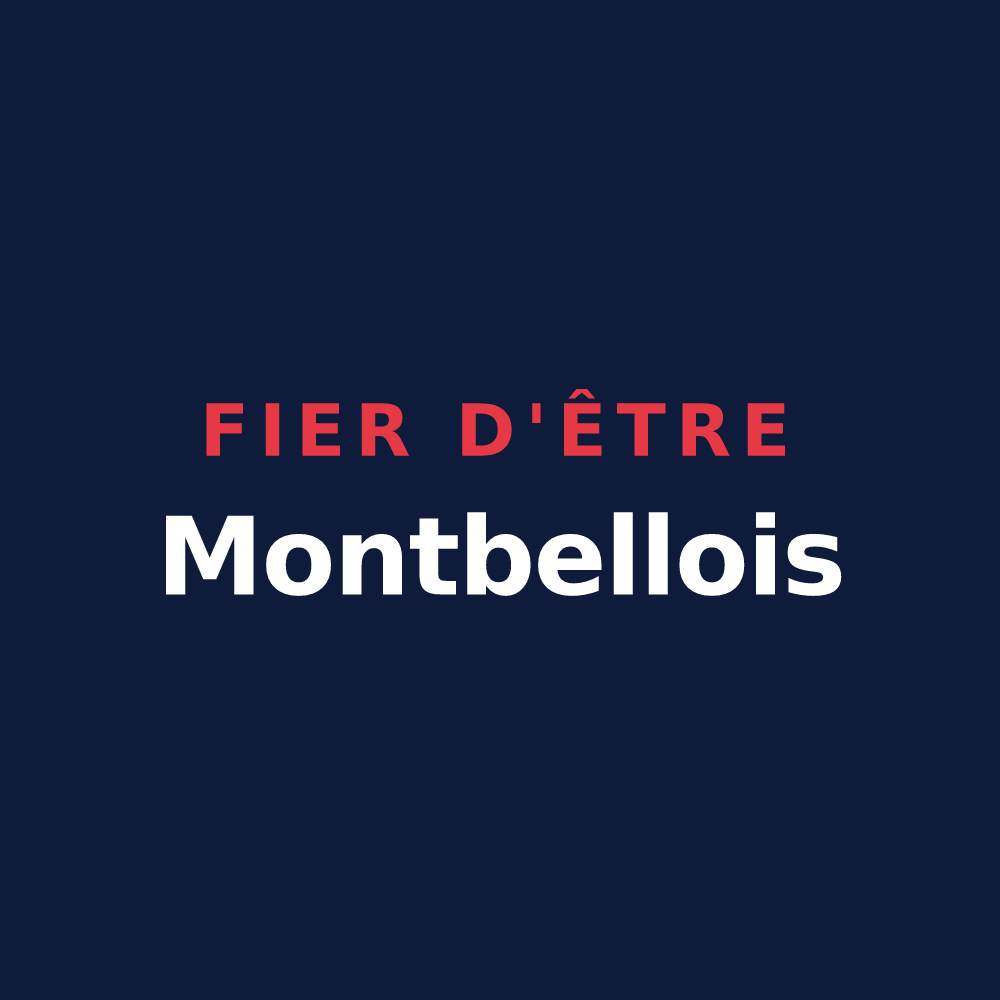 T-shirt « Fier d'être Montbellois » — design pour Montbel