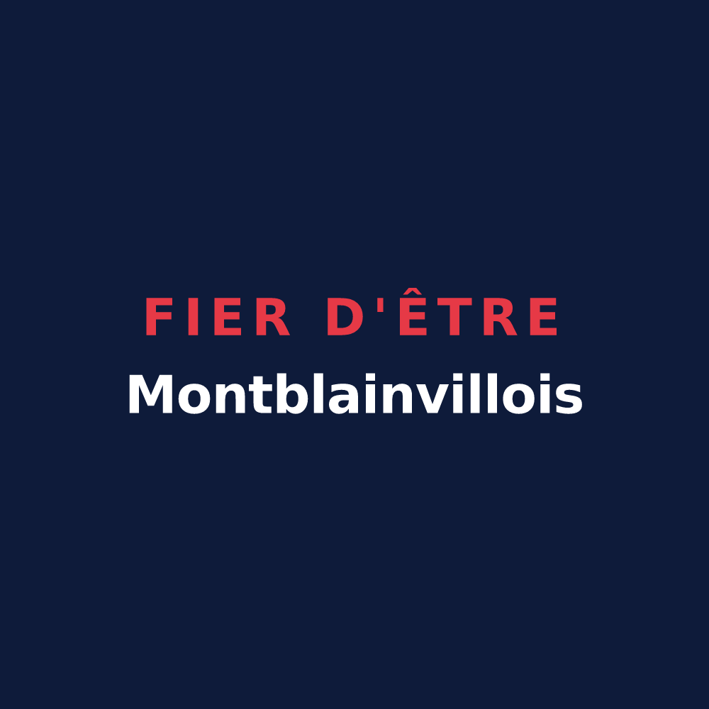 T-shirt « Fier d'être Montblainvillois » — design pour Montblainville