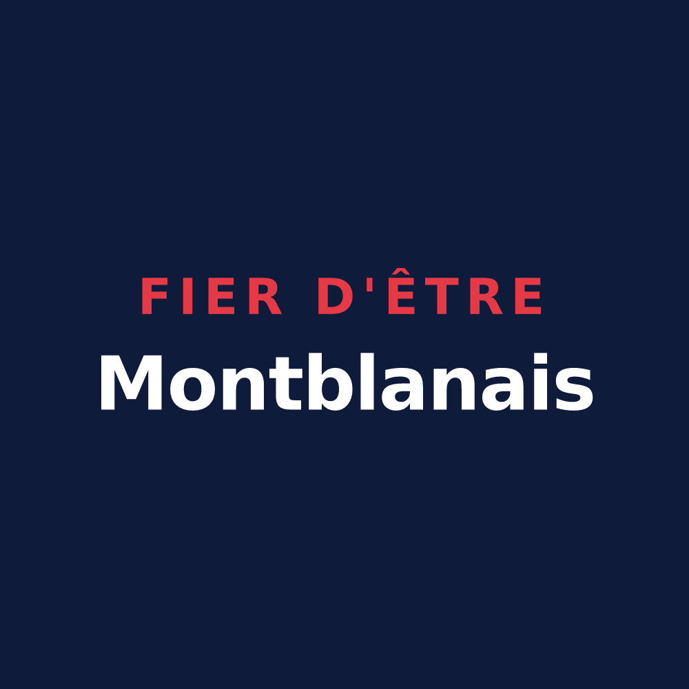 T-shirt « Fier d'être Montblanais » — design pour Montblanc