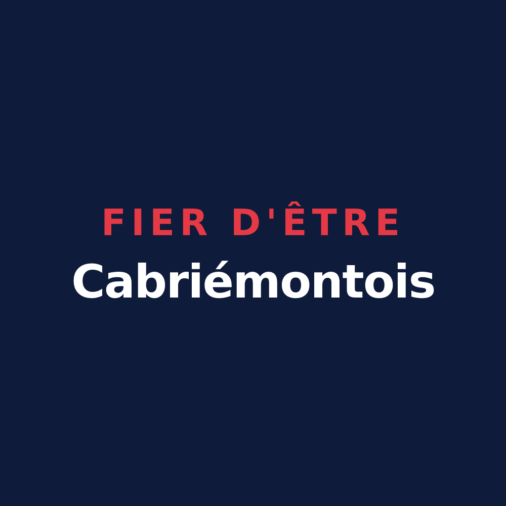 T-shirt « Fier d'être Cabriémontois » — design pour Montcabrier