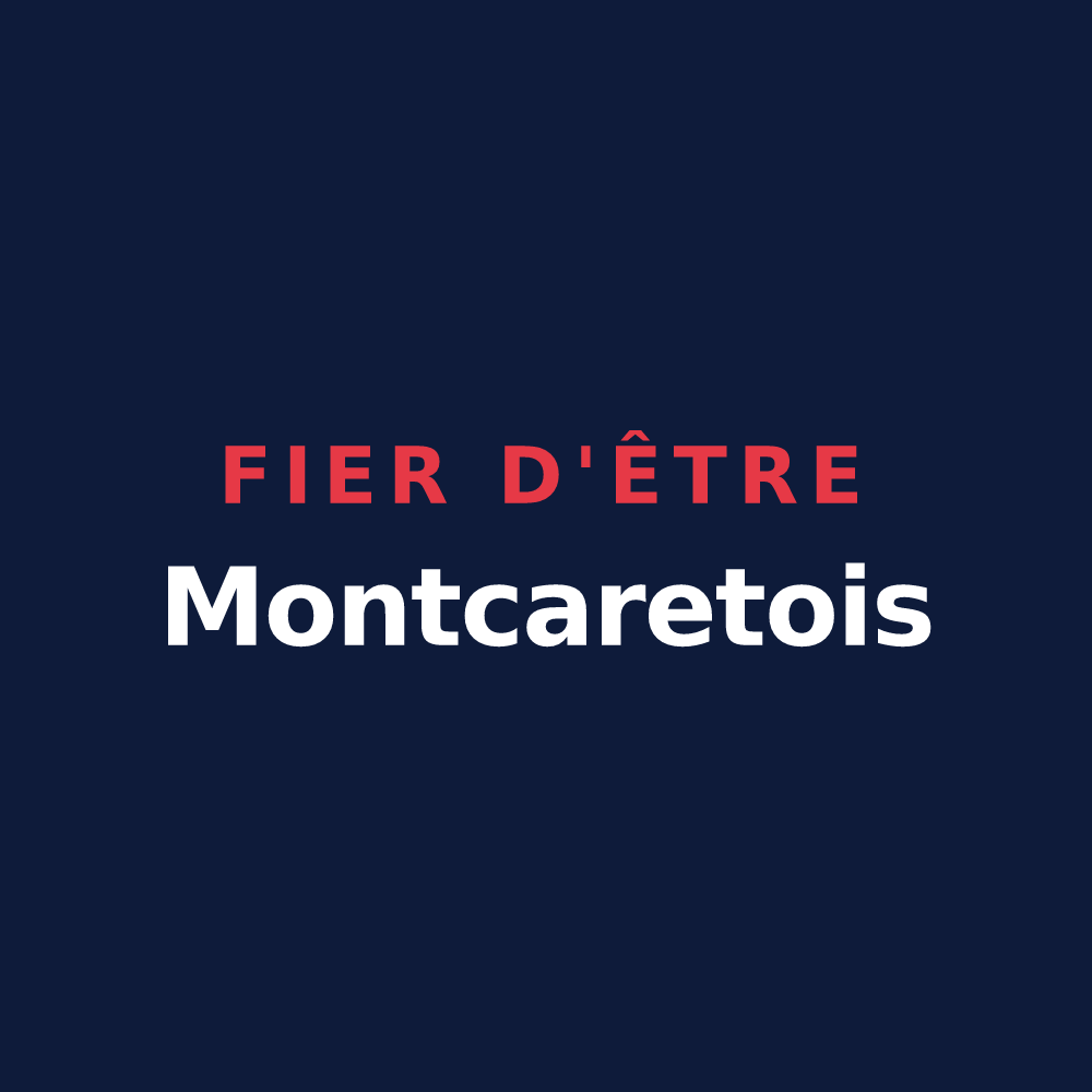 T-shirt « Fier d'être Montcaretois » — design pour Montcaret