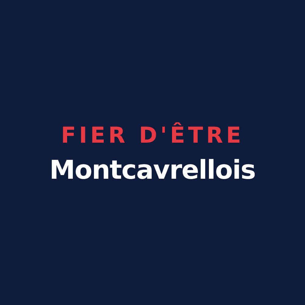 T-shirt « Fier d'être Montcavrellois » — design pour Montcavrel