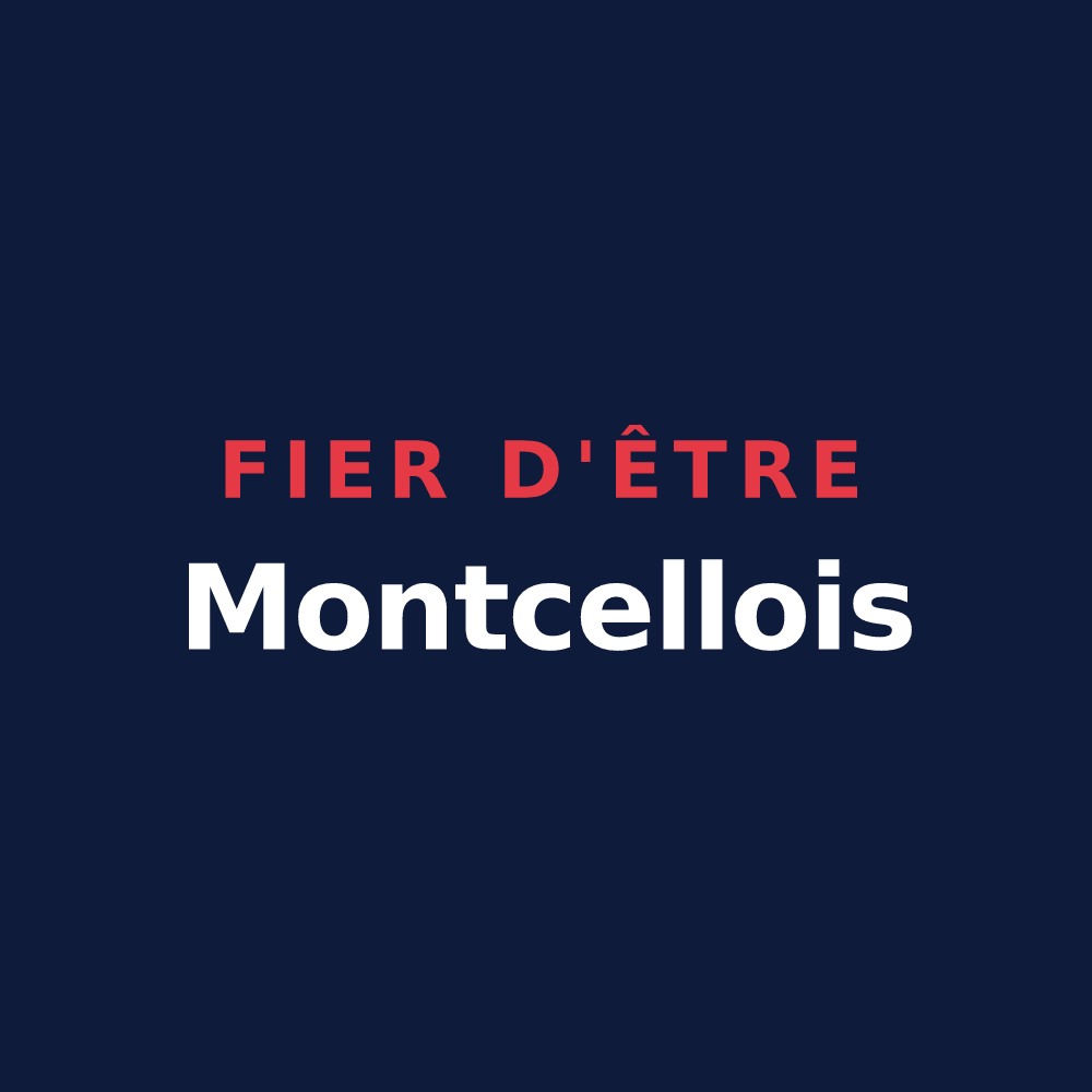 T-shirt « Fier d'être Montcellois » — design pour Montceaux-l'Étoile