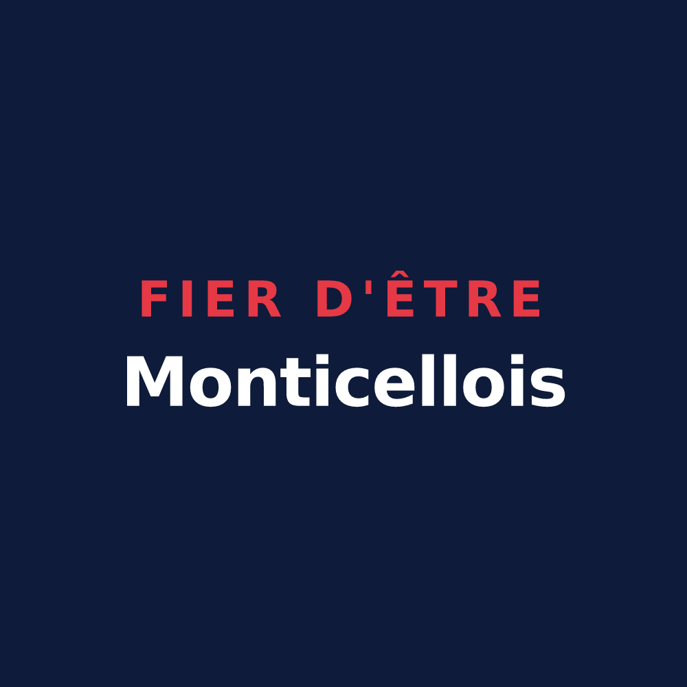 T-shirt « Fier d'être Monticellois » — design pour Montceaux-lès-Meaux