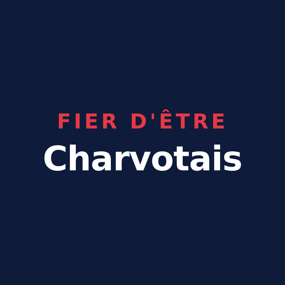 T-shirt « Fier d'être Charvotais » — design pour Montcharvot