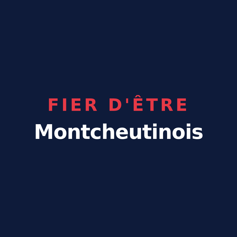 T-shirt « Fier d'être Montcheutinois » — design pour Montcheutin
