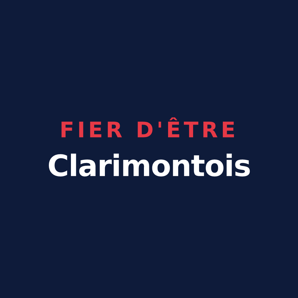 T-shirt « Fier d'être Clarimontois » — design pour Montclar