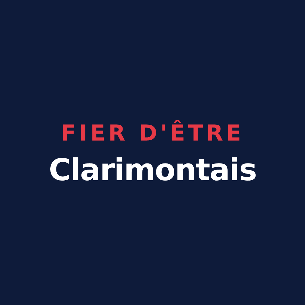 T-shirt « Fier d'être Clarimontais » — design pour Montclar-Lauragais