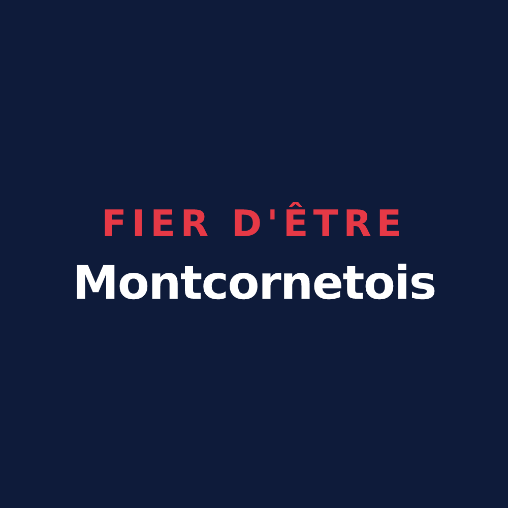T-shirt « Fier d'être Montcornetois » — design pour Montcornet
