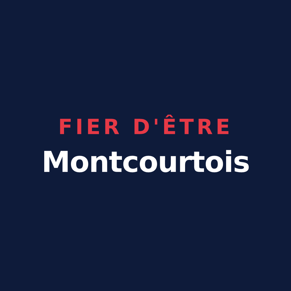 T-shirt « Fier d'être Montcourtois » — design pour Montcourt