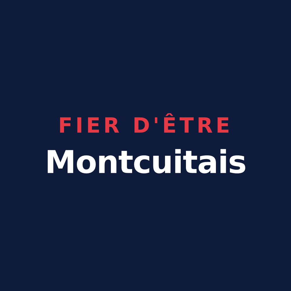 T-shirt « Fier d'être Montcuitais » — design pour Montcuit