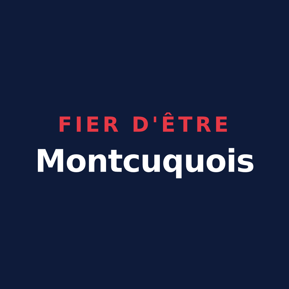 T-shirt « Fier d'être Montcuquois » — design pour Montcuq-en-Quercy-Blanc