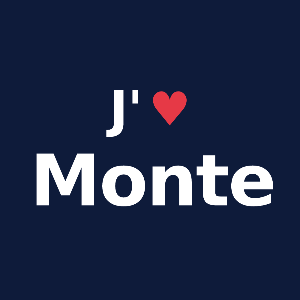 T-shirt personnalisé Monte — design J'aime Monte